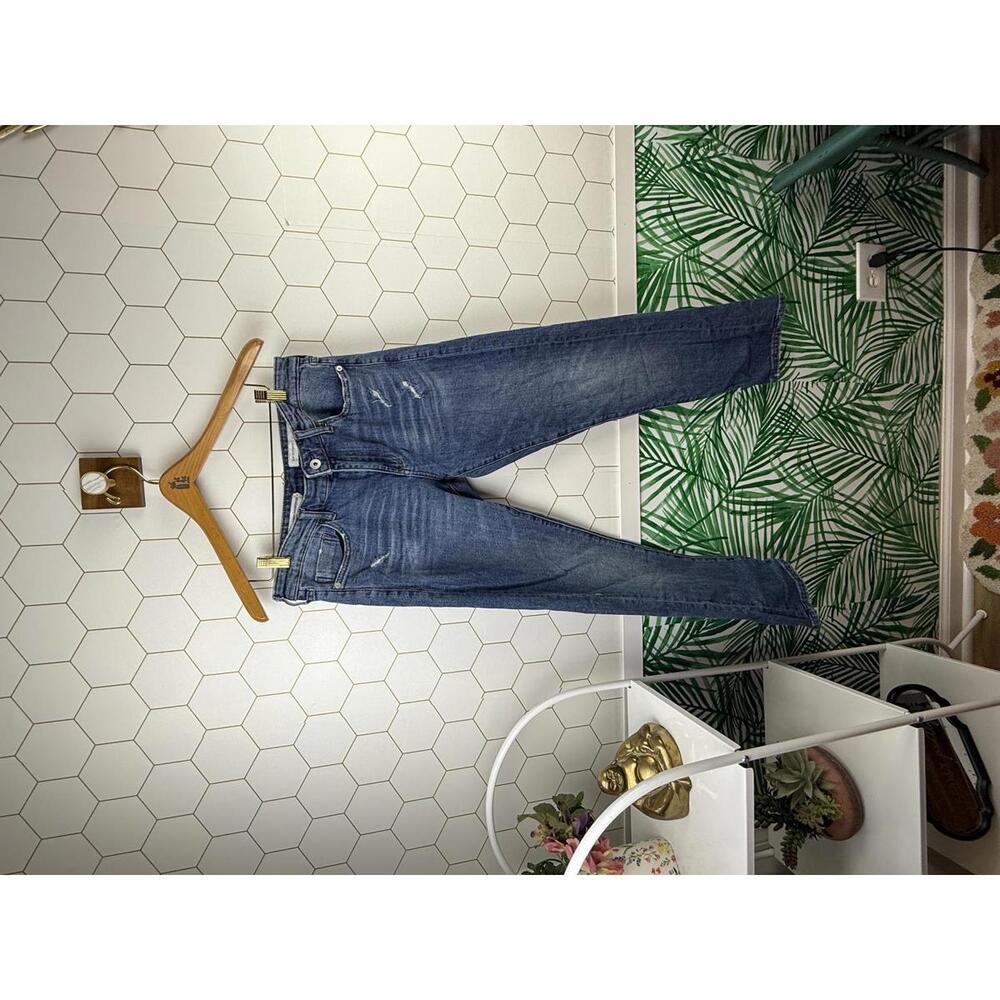 Pilcro by Anthropologie Slim Boyfriend Medium Wash Denim Jeans - Size - 27